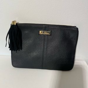 SAM EDELMAN clutch in black Sofiano leather
